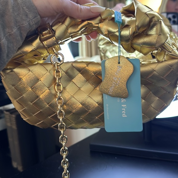 Tiffany & Fred gold woven bag - Picture 4 of 9
